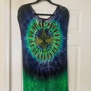 Vintage Custo Barcelona Psychedelic Dress